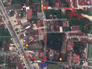 Tanah di Arengka jalan Handayani kota Pekanbaru