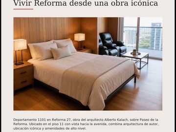 DEPARTAMENTO EN REFORMA 27 EN VENTA