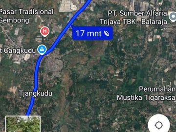 Tanah 2400m Tangerang, 1,5jt cocok Gudang, Cisoka Balaradja Aman Barang
