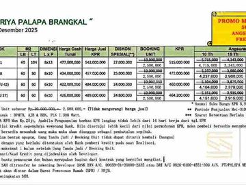 griya palapa rumah 2 lantai strategis
