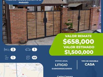 Casa En Venta En Paloma Fraccionamiento El Paraíso Mineral de la Reforma Hidalgo