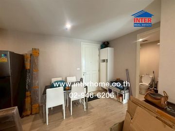Condominium 58.97 sq m. The Parkland Phetkasem-Tha Phra, near MRT Tha Phra, Phetkasem Road, Tha Phra Road, Bangkok Yai District, Bangkok