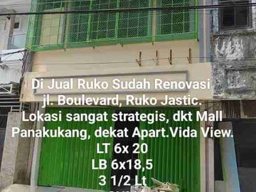Dijual Ruko 3.5 lt Ruko Jastic Jl. Boulevard Makassar