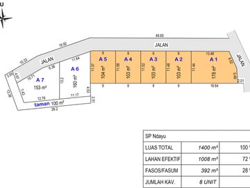 Dekat Kampus UGM, Tanah di Jakal km 8; Siap AJB