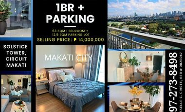 FOR SALE: Premium 1BR w/ Balcony + Prime Parking lot| SOLSTICE TOWER 1, CIRCUIT MAKATI