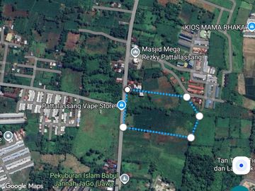 DIJUAL CEPAT Tanah di pinggir jalan Poros Pakatto SulSel