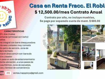 Villa en Renta Fracc El Roble cerca de playa