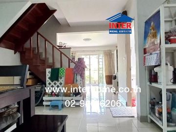 2-storey twin house, 37.8 sq m, Supalai Garden Ville Village, Tiwanon-Pathum Thani, opposite Awake Market, Highway 307, Pathum Thani Road 3111, Mueang