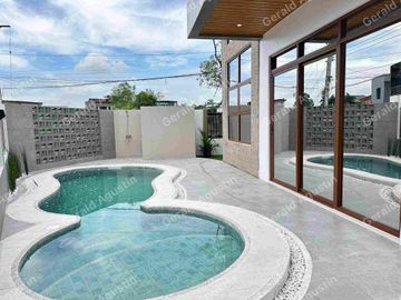 Brand New Corner House and Lot with pool For Sale near Angeles Toll Exit via NLEX, Landers and Marquee Mall