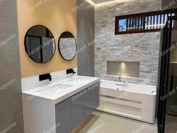 Brand New Corner House and Lot with pool For Sale near Angeles Toll Exit via NLEX, Landers and Marquee Mall