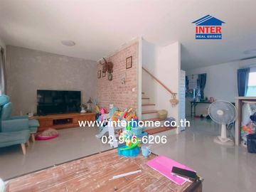 2-storey twin house, 35.1 sq m., Lalin Town Village, Lancio Krip, Ring Road - Lam Luk Ka, Khlong 6, Soi Thesaban 9, Lam Luk Ka Road, Lam Luk Ka Thesab