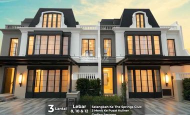 Bellefont East Rumah Mewah Di Kawasan Hijau Premium The Springs Gading Serpong