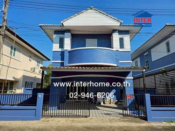 Two-story detached house, 45 sq.wa., Supasarn Village, Lam Luk Ka Khlong 4, near AC Market, Lam Luk Ka Khlong 4, Phahonyothin Road, Lam Luk Ka Road, L