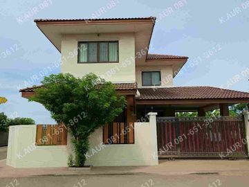 For Sale: 3-Bedroom Detached House at Arisara 5, Bang Bua Thong. Spacious living area, 58 sq. wah, move-in ready.
