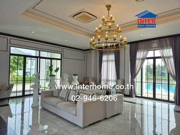 Two-story detached house, 72.5 sq.w., Grand Sivarom Village, Sukhumvit-Bang Pu, near Bang Pu Industrial Estate and Bang Pu Beach Resort, Samut Prakan.