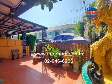 Two-story townhome, 26.2 sq.wah, Pruksa 113 Village, Bangkok-Pathum Thani Road, Soi Wat Phraifa, Bangkok-Pathum Thani Road, Ratchaphruek Road, Mueang