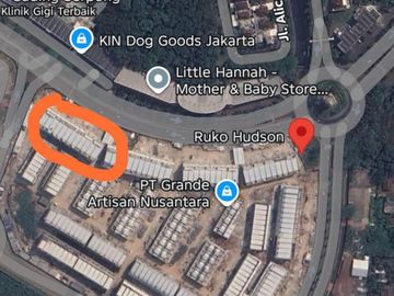 Disewakan Ruko Siap Pakai Hudson Studio Loft Parkiran Luas