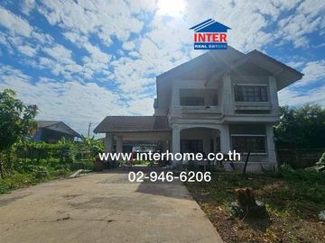 Two-story house with land, 198 square wah, located in Km. 24 Village, Soi Phaholyothin 54/1, Intersection 7, Phaholyothin Road, Chanthanubeksa Road, S