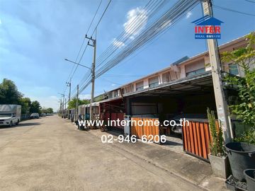 Two-story townhome, 24.3 sq.wa., Pruksa 115 Village, Soi Khlong 1/2, Rangsit-Nakhon Nayok Road, Yothathikan Road, Khlong Luang, Pathum Thani.