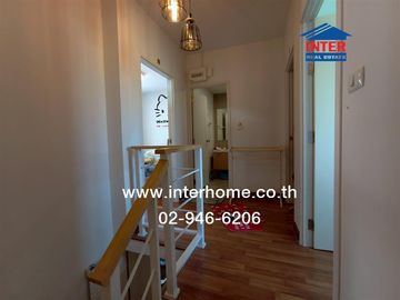 Two-story townhome, 24.3 sq.wa., Pruksa 115 Village, Soi Khlong 1/2, Rangsit-Nakhon Nayok Road, Yothathikan Road, Khlong Luang, Pathum Thani.