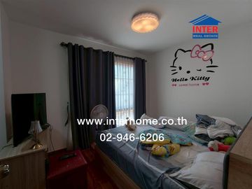 Two-story townhome, 24.3 sq.wa., Pruksa 115 Village, Soi Khlong 1/2, Rangsit-Nakhon Nayok Road, Yothathikan Road, Khlong Luang, Pathum Thani.