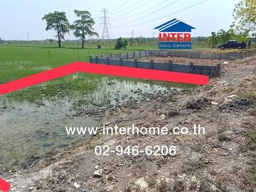 Vacant land, 43 square wah, located in Soi Krom Yotthi and Town Planning, Sai Noi Road, Bang Bua Thong-Suphan Buri Road, Bang Bua Thong, Nonthaburi.