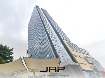 Sewa Kantor DBS Tower 174m2 Bare Area Kuningan Lokasi Strategis