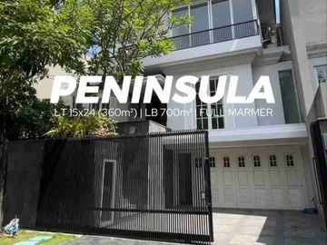Jual Rumah Mewah American Classic di Grand Peninsula Surabaya full marmer