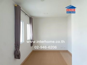 Two-story townhome, 16.1 sq.wa., Pruksa Ville 113 Tiwanon-Rangsit, alley next to Krung Siam Saint Carlos Hospital, Tiwanon Road, Mueang Pathum Thani,