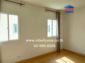 Two-story townhome, 16.1 sq.wa., Pruksa Ville 113 Tiwanon-Rangsit, alley next to Krung Siam Saint Carlos Hospital, Tiwanon Road, Mueang Pathum Thani,