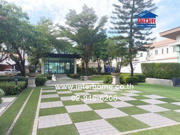 Two-story townhome, 16.1 sq.wa., Pruksa Ville 113 Tiwanon-Rangsit, alley next to Krung Siam Saint Carlos Hospital, Tiwanon Road, Mueang Pathum Thani,