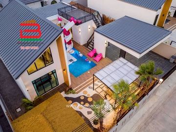 รีสอร์ท เดอะ คอนเนค พูล วิลล่า ชะอำ (ใกล้ชายหาดชะอำ) เนื้อที่ 112 ตรว. ตำบลชะอำ อำเภอชะอำ จังหวัดเพชรบุรี