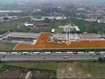 Dijual Tanah Kavling pinggir toll Jakarta cikampek cocok untuk Rest Area Resto