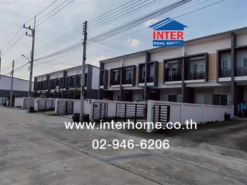 Two-story townhome, 43.5 sq.wah, Grandville Village, Pathum Thani-Sai Nai Road, Bangkok-Pathum Thani Road, Mueang Pathum Thani, Pathum Thani.