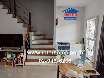 Two-story townhome, 43.5 sq.wah, Grandville Village, Pathum Thani-Sai Nai Road, Bangkok-Pathum Thani Road, Mueang Pathum Thani, Pathum Thani.