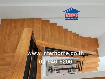 Two-story townhome, 43.5 sq.wah, Grandville Village, Pathum Thani-Sai Nai Road, Bangkok-Pathum Thani Road, Mueang Pathum Thani, Pathum Thani.