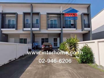 Two-story townhome, 43.5 sq.wah, Grandville Village, Pathum Thani-Sai Nai Road, Bangkok-Pathum Thani Road, Mueang Pathum Thani, Pathum Thani.