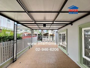 Two-story townhome, 35 sq.wa., Pruksa 13 Village, Rangsit-Nakhon Nayok Road, Klong Sam Canal Road, Klong Luang, Pathum Thani.