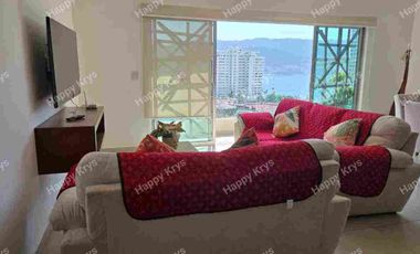 Renta de departamento en fraccionamiento lomasdel mar  cerca de playa en Acapulco