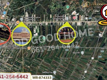 WR-874333 Land plot of 39 rai 379.1 sq.wa in Wang Noi, Ayutthaya, near Wang Noi Hospital.