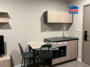 26.27 sq.m. condominium at D Condo Campus Hideaway, Khlong Luang-Chiang Rak Road, Khlong Nueng Road, Khlong Luang, Pathum Thani.