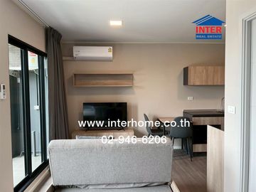 26.27 sq.m. condominium at D Condo Campus Hideaway, Khlong Luang-Chiang Rak Road, Khlong Nueng Road, Khlong Luang, Pathum Thani.