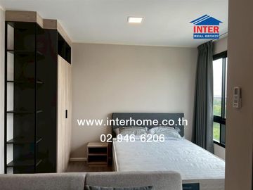 26.27 sq.m. condominium at D Condo Campus Hideaway, Khlong Luang-Chiang Rak Road, Khlong Nueng Road, Khlong Luang, Pathum Thani.