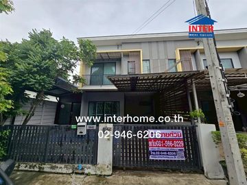 Two-story townhome, 27.2 sq.wa., The Connect 28 Village (Soi 7, end unit), Phloemsin Road, Wacharaphon Road, Sai Mai District, Bangkok.