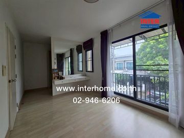 Two-story townhome, 27.2 sq.wa., The Connect 28 Village (Soi 7, end unit), Phloemsin Road, Wacharaphon Road, Sai Mai District, Bangkok.