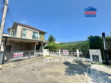 Two-story detached house, 60.1 sq.wah, V-Compound Village, Tiwanon-Rangsit, near The Nine Center Tiwanon, Tiwanon Road, Rangsit-Pathum Thani Road, Mue