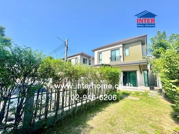 Two-story detached house, 60.1 sq.wah, V-Compound Village, Tiwanon-Rangsit, near The Nine Center Tiwanon, Tiwanon Road, Rangsit-Pathum Thani Road, Mue