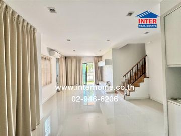 Two-story detached house, 60.1 sq.wah, V-Compound Village, Tiwanon-Rangsit, near The Nine Center Tiwanon, Tiwanon Road, Rangsit-Pathum Thani Road, Mue