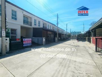 Two-story townhome, 17.8 sq.wah, Pruksa Sukhumvit-Bangpu Village, near Bangpu Bus Terminal, Sukhumvit Road, Khlong Khut Road, Mueang Samut Prakan, Sam