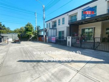 Two-story townhome, 17.8 sq.wah, Pruksa Sukhumvit-Bangpu Village, near Bangpu Bus Terminal, Sukhumvit Road, Khlong Khut Road, Mueang Samut Prakan, Sam
